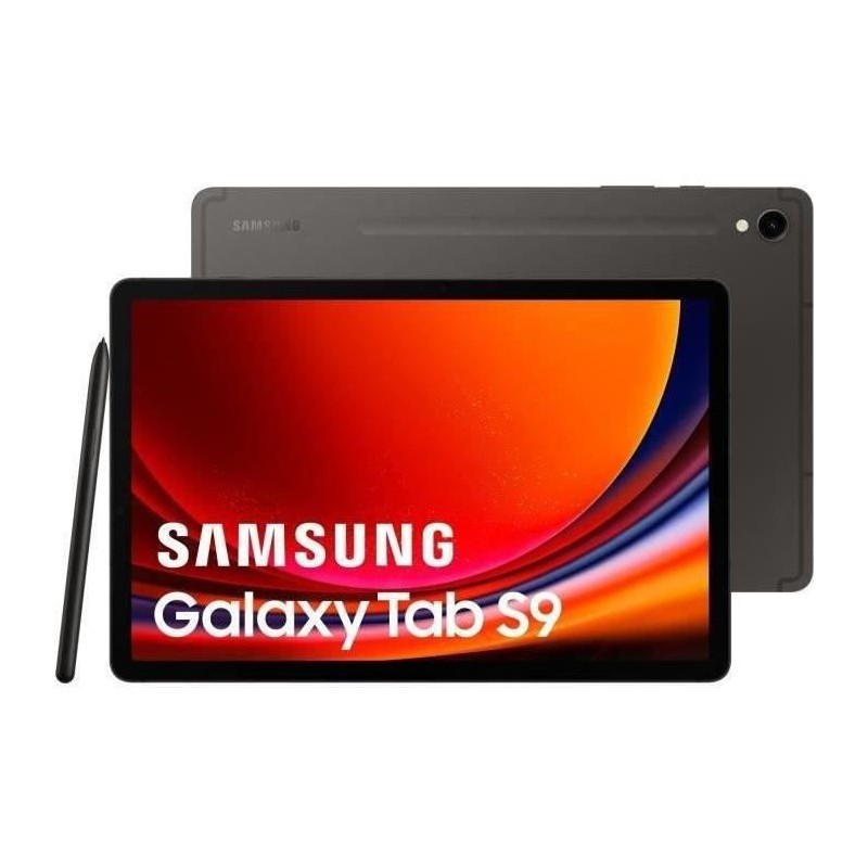 Tablette Tactile - SAMSUNG - Galaxy Tab S9 - 11 - RAM 8Go - 128 Go - Anthracite - 5G - S Pen inclus