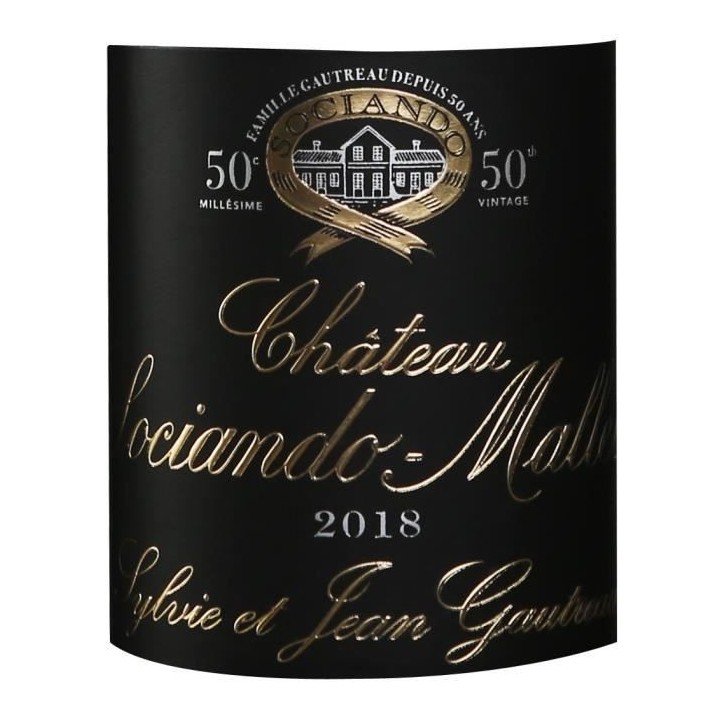 Château Sociando-Mallet 2018 Haut-Médoc - Vin rouge de Bordeaux