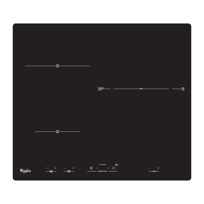 WHIRLPOOL ACM818NE plaque de cuisson - 3 zones - 7000W - Induction