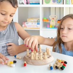 Jeux de mémoire en bois...