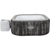 Spa gonflable BESTWAY Lay-Z-Spa Majorca - 180 x 180 x 71 cm - 4 a 6 places - Carré (Avec couverture, pompe, cartouche et diffus