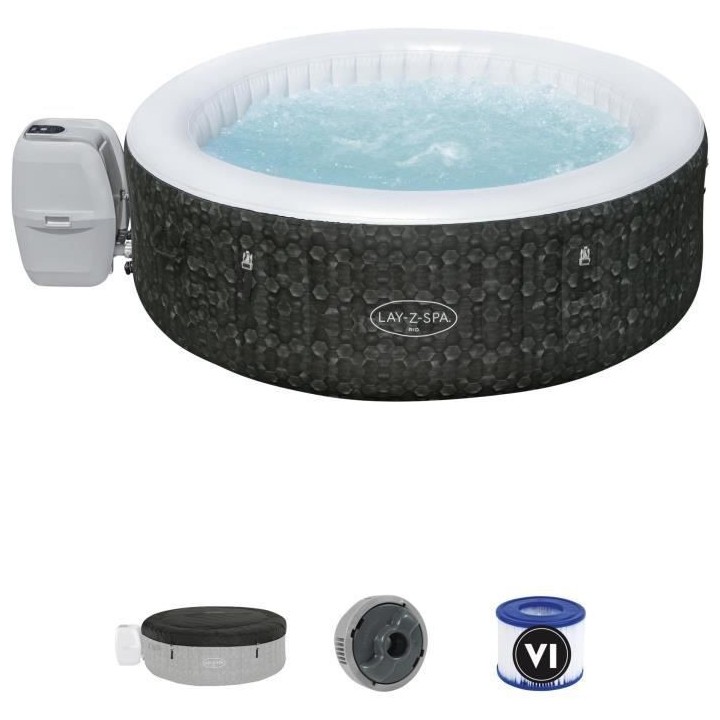 Spa gonflable BESTWAY - Lay-Z-Spa RIO - 196 x 71 cm - 4 a 6 places - R