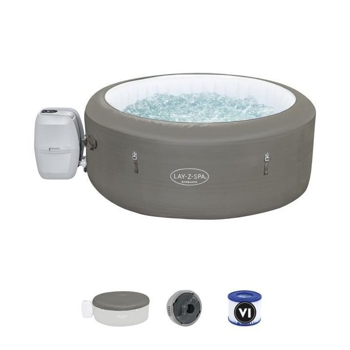 Spa gonflable BESTWAY - Lay-Z-Spa Barbados - 180 x 66 cm - 2 a 4 place
