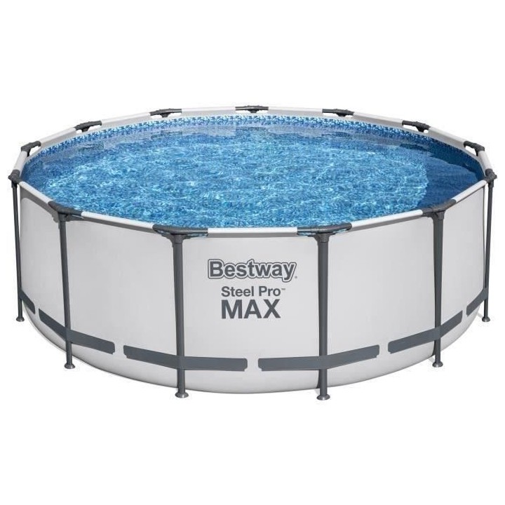 Kit Piscine hors sol tubulaire BESTWAY Steel Pro Max - 396 x 122 cm -
