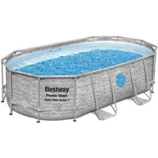 Kit Piscine hors sol BESTWAY Power Steel™- 427 x 250 x 100 cm - Oval