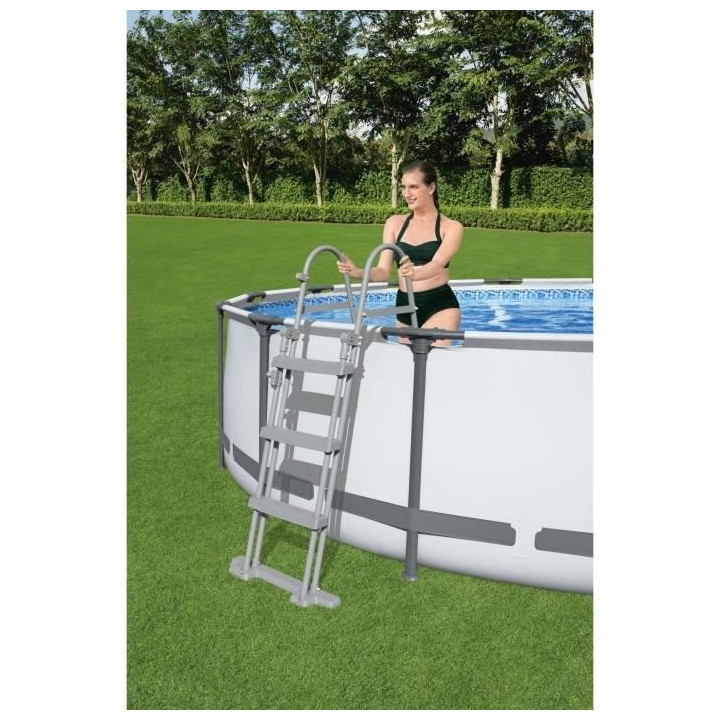 BESTWAY Echelle de sécurité 2 x 3 marches pour piscine hauteur 107 c
