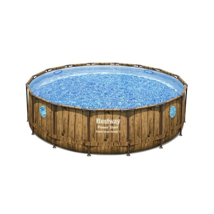 Kit Piscine hors sol BESTWAY - Power Steel™- 488 x 122 cm - Ronde (L