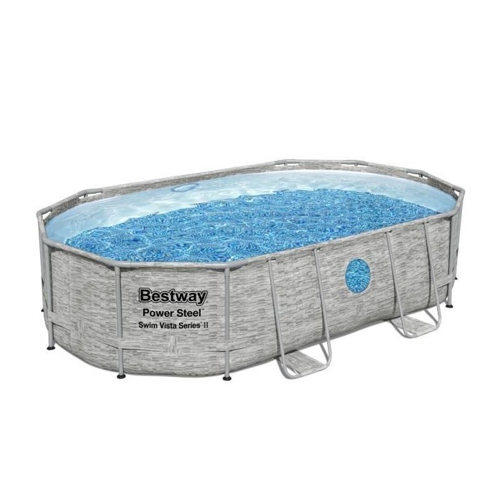 Kit Piscine hors sol BESTWAY - Power Steel™- 488 x 305 x 107 cm - Ov
