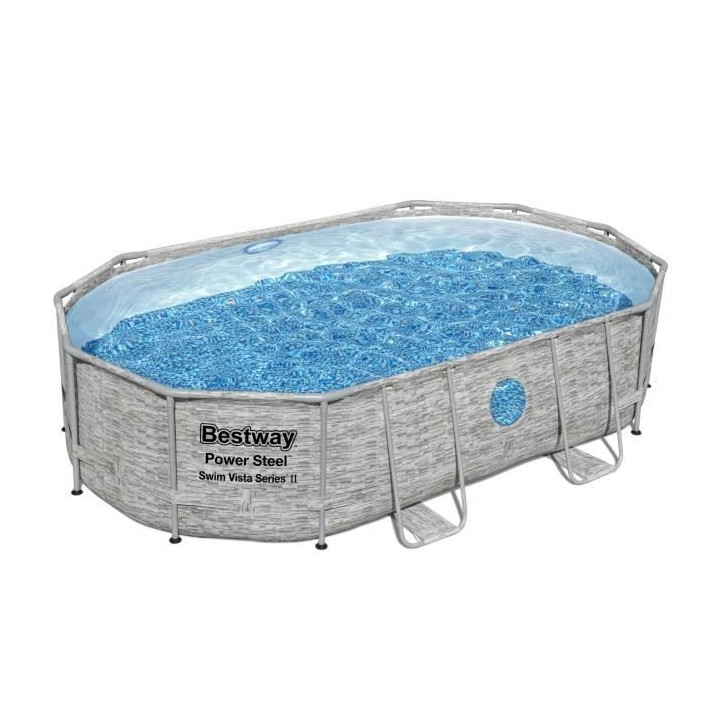 Kit Piscine hors sol BESTWAY - Power Steel™- 488 x 305 x 107 cm - Ov