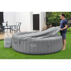 Spa gonflable BESTWAY - Lay-Z-Spa Grenada - 236 x 71 cm - 6 a 8 places - Rond (Livré avec couverture, cartouche et diffuseur)