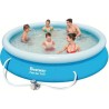 Kit Piscine hors sol autoportante BESTWAY - Fast Set - 366 x 76 cm - Ronde (Livrée avec une pompe de filtration)