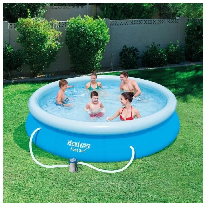 Kit Piscine hors sol autoportante BESTWAY - Fast Set - 366 x 76 cm - R