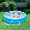 Kit Piscine hors sol autoportante BESTWAY - Fast Set - 366 x 76 cm - Ronde (Livrée avec une pompe de filtration)