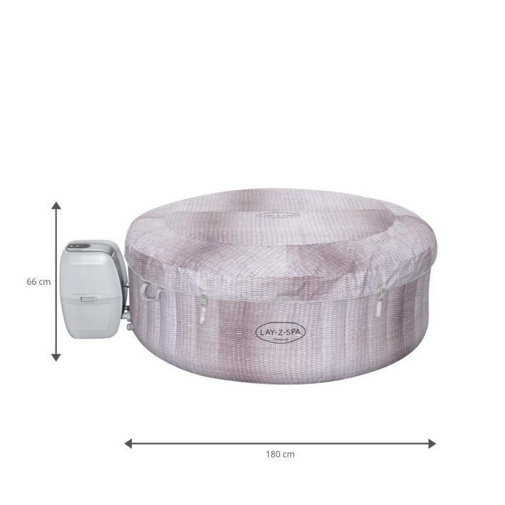 Spa gonflable BESTWAY - Lay-Z-Spa Cancún - 180 x 66 cm - 2 a 4 places