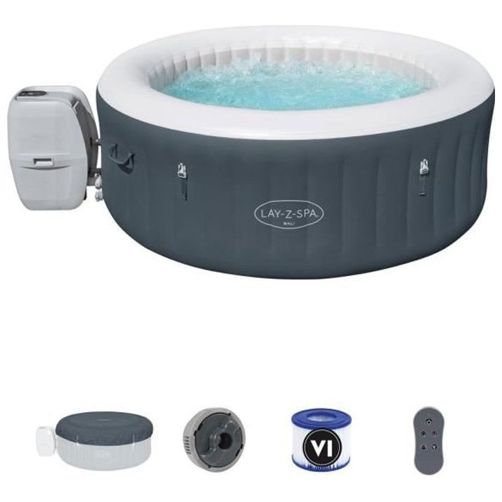 Spa gonflable BESTWAY - Lay-Z-Spa Bali - 180 x 66 cm - 2 a 4 places -
