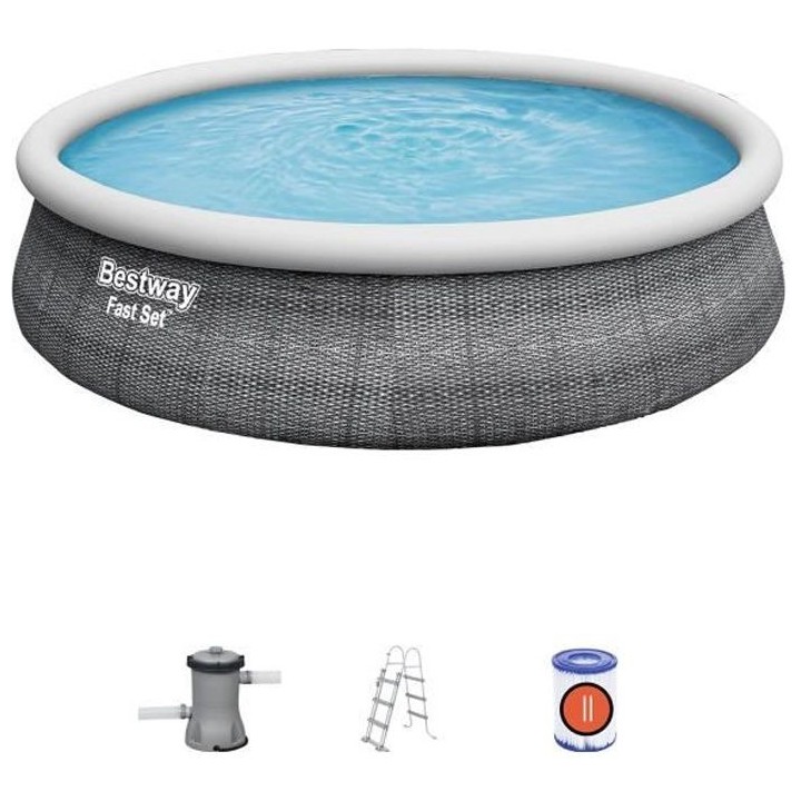 Kit Piscine hors sol autoportante BESTWAY - Fast Set - 457 x 107 cm -