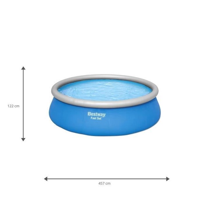 Kit Piscine hors sol autoportante BESTWAY - Fast Set - 457 x 122 cm -