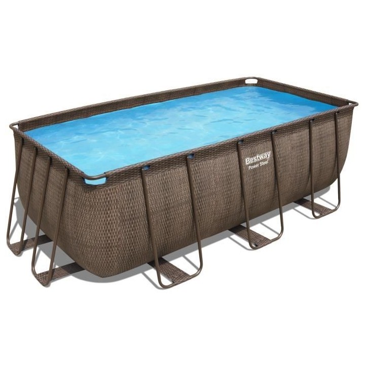 Kit Piscine hors sol tubulaire BESTWAY - Power Steel™- 412 x 201 x 1