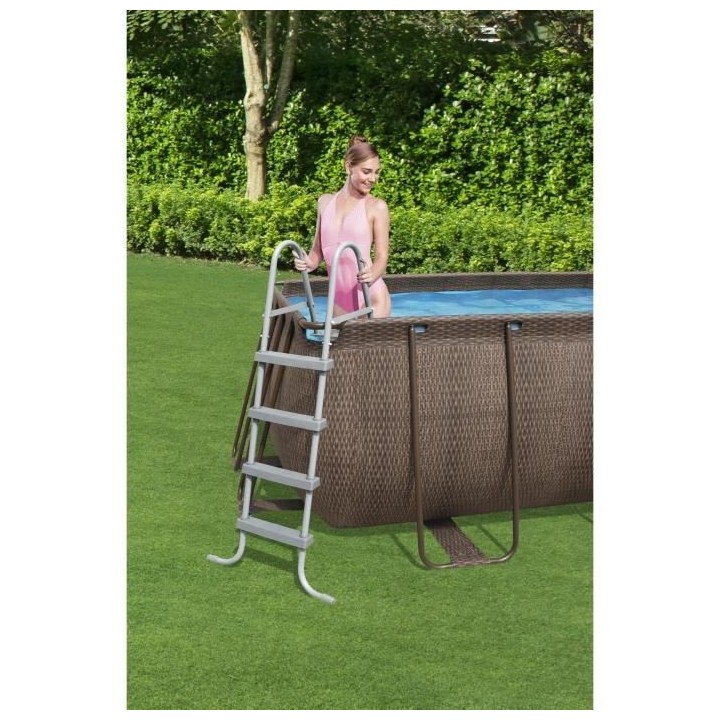 Kit Piscine hors sol tubulaire BESTWAY - Power Steel™- 412 x 201 x 1