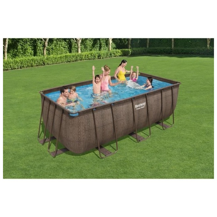 Kit Piscine hors sol tubulaire BESTWAY - Power Steel™- 412 x 201 x 1