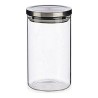 Bocal Argenté Transparent Acier Silicone verre 1 L polypropylène 10,2 x 18 x 10,2 cm