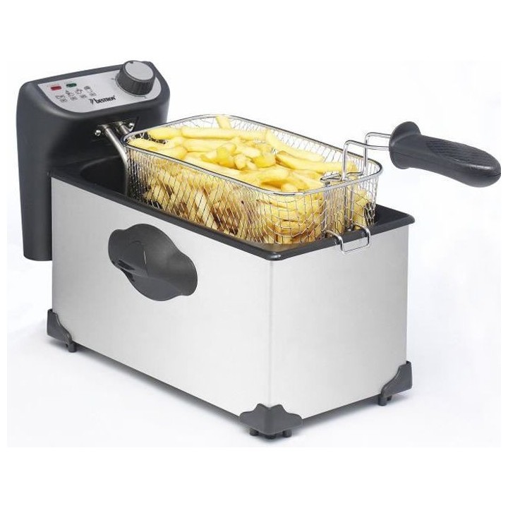 Bestron Friteuse avec zone de refroidissement 3,5 L 2000 W AF351