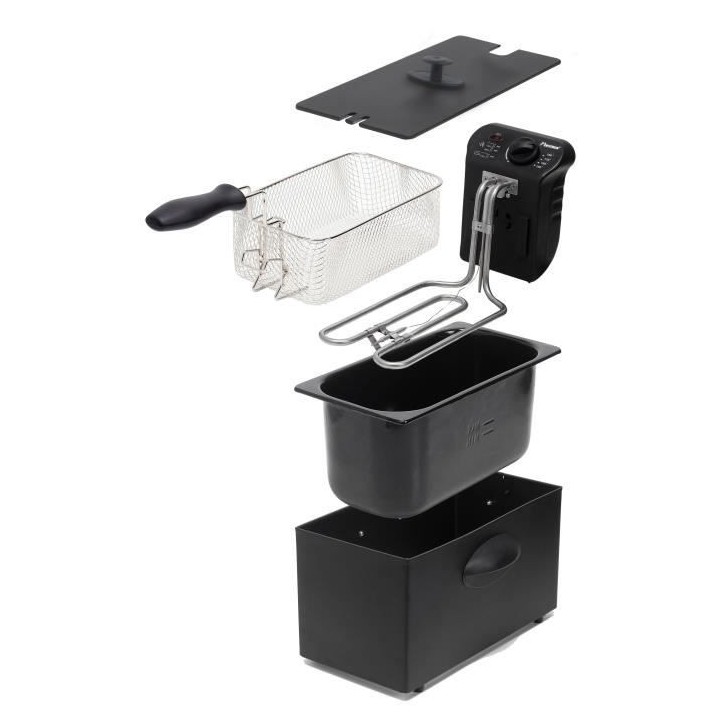 Bestron Friteuse avec Cold Zone 3,5 L 2000 W AF357B