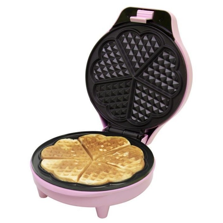 Bestron Gaufrier 700 W Rose ASW217