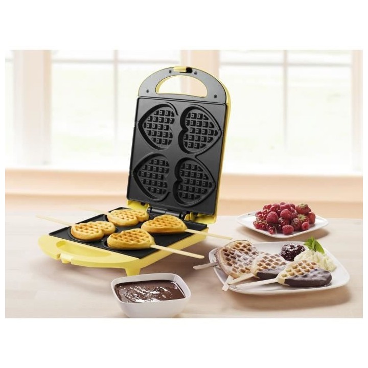 Bestron Gaufrier, Pour réaliser des gaufres en forme de coeur piquée