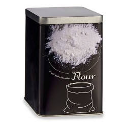 Boîte en métal Flour Noir...