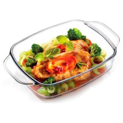 Plateau pour Four 74831 Transparent Verre Borosilicaté 22 x 6 x 25,5 cm