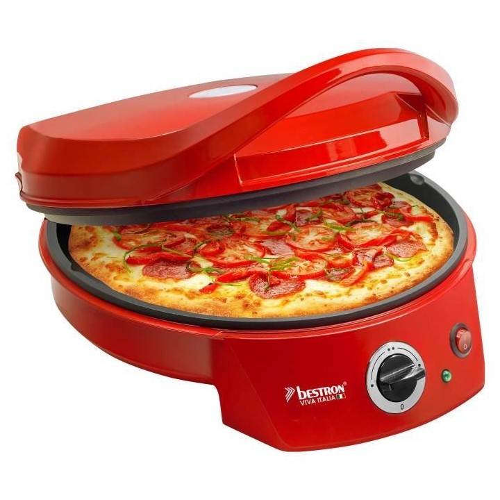 Machine a pizza / Gril de table Bestron APZ400 1800 W rouge