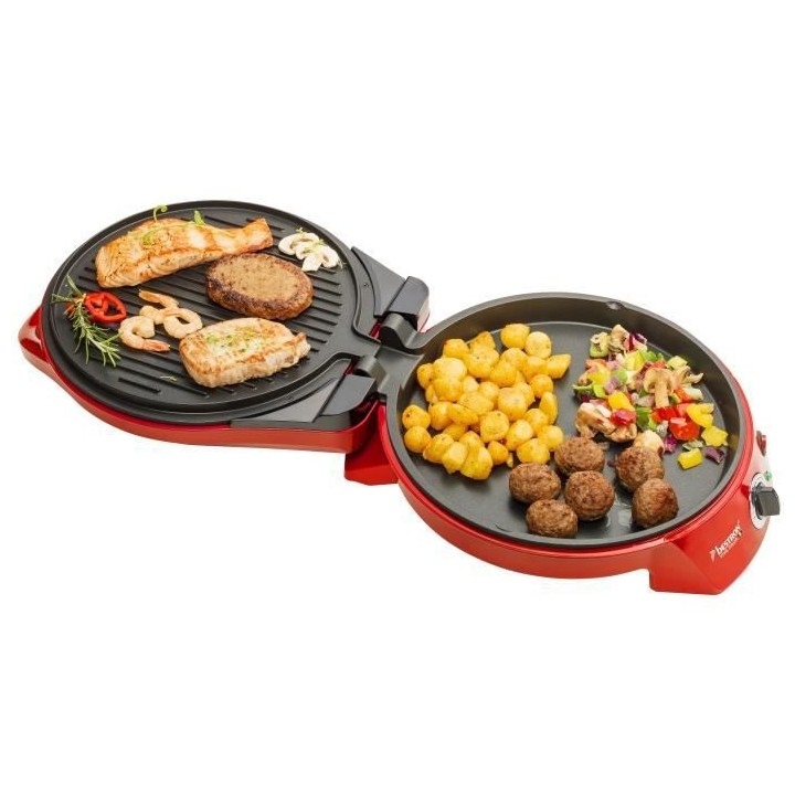 Machine a pizza / Gril de table Bestron APZ400 1800 W rouge