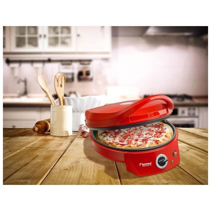 Machine a pizza / Gril de table Bestron APZ400 1800 W rouge
