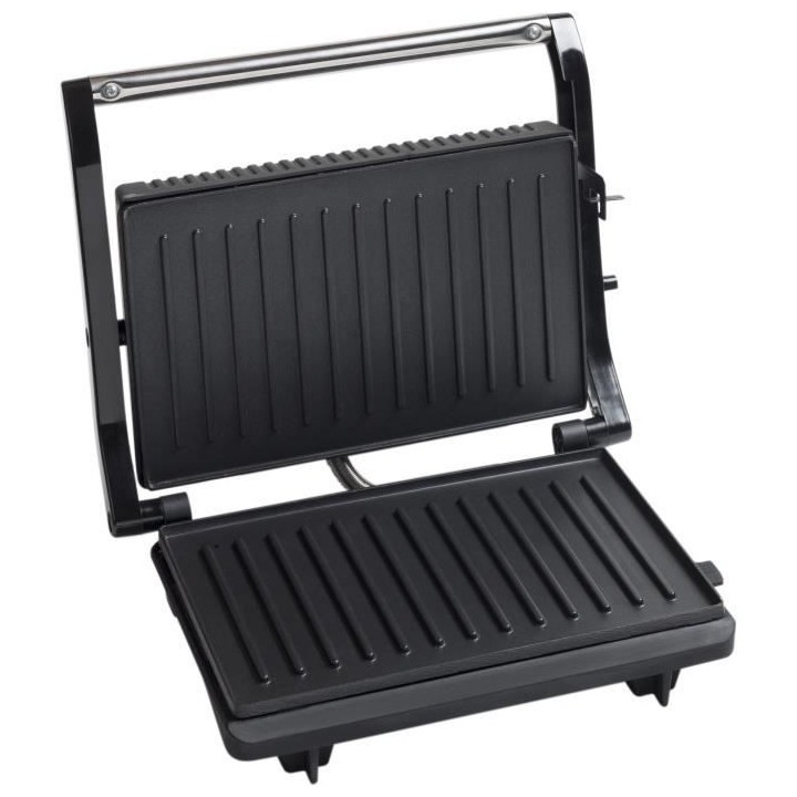 Bestron Gril a panini 750 W Argenté et noir Acier inoxydable APG150