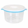 Panier-repas rond avec couvercle White & blue 250 ml