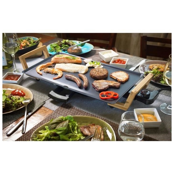 Bestron Plaque de cuisson avec poignées ABP602BB 48x26 cm 2000 W