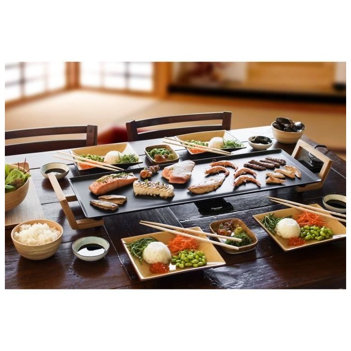 Bestron Plaque de cuisson avec poignées ABP602BB 48x26 cm 2000 W