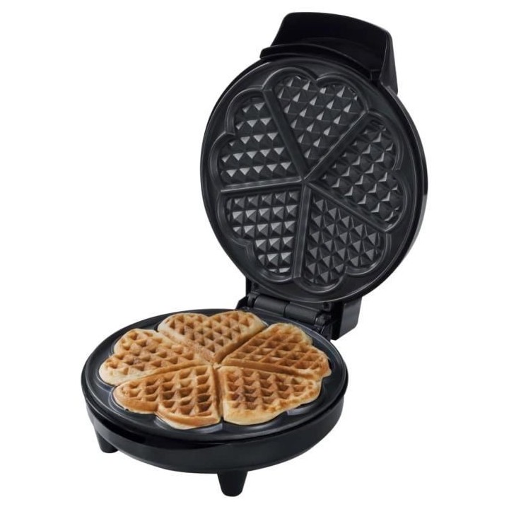 BESTRON AWM700S - Gaufrier classique en forme de coeur avec revetement
