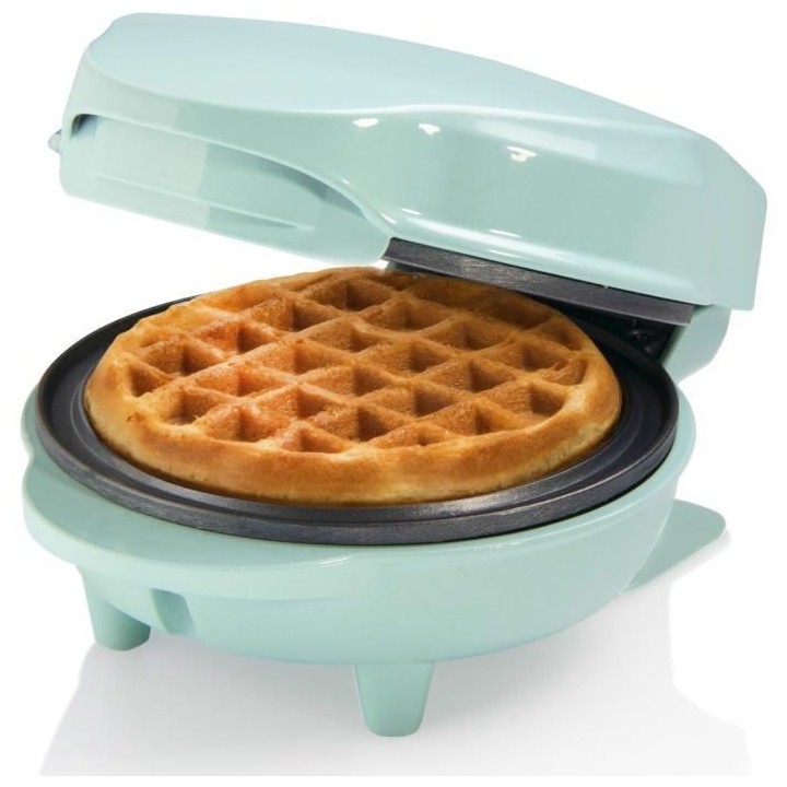 Bestron Mini gaufrier pour gaufres classiques, Petit gaufrier avec rev