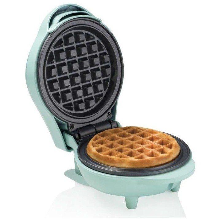 Bestron Mini gaufrier pour gaufres classiques, Petit gaufrier avec rev