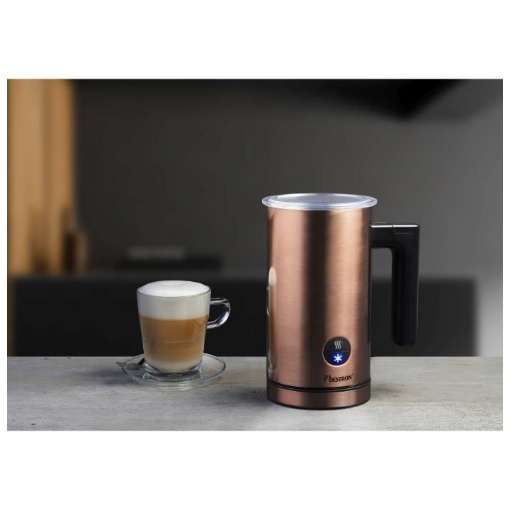 Bestron Mousseur a lait électrique, Base 360°, Capacité jusqu'a 300