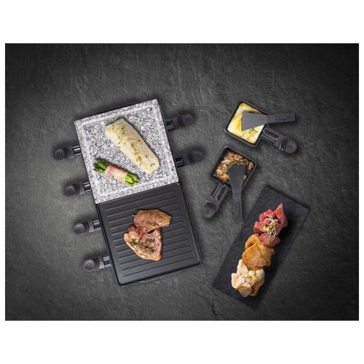 Bestron Appareil a raclette-grill Raclette électrique jusqu'a 8 perso