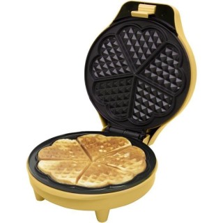 Bestron Gaufrier pour gaufres classiques en forme de coeur, Gaufrier a