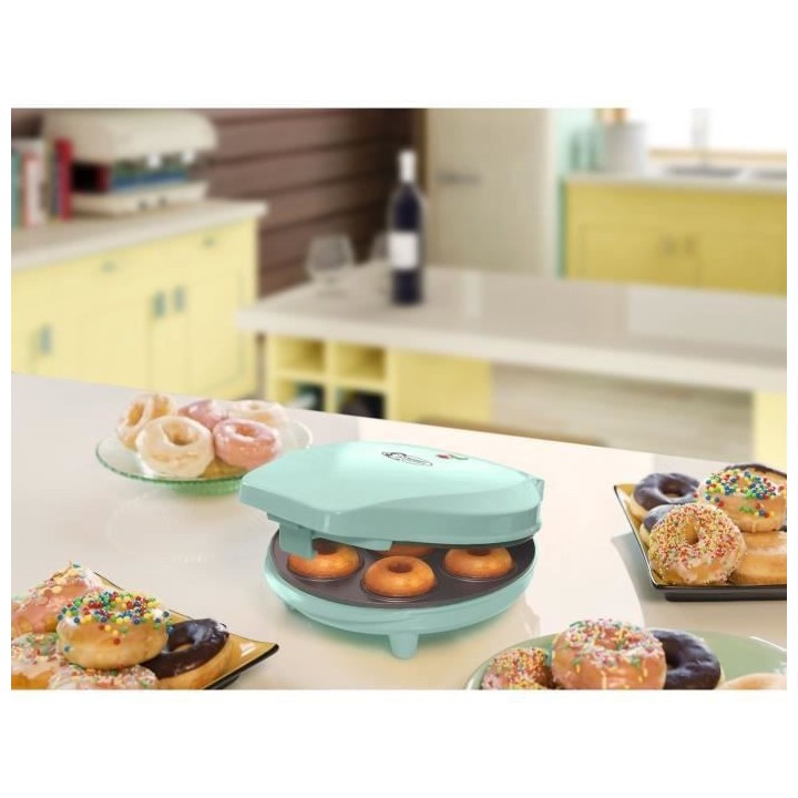 Bestron Appareil a donuts au design rétro, Sweet Dreams, Revetement a