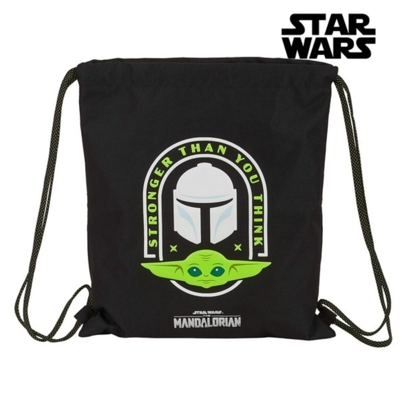 Sac à dos serré par des ficelles The Mandalorian 612041196 Noir Vert