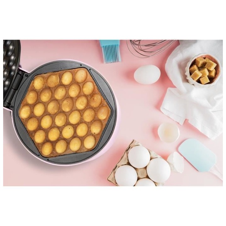 Bestron Gaufrier a boules, Gaufrier pour gaufres a remplir de glace, d