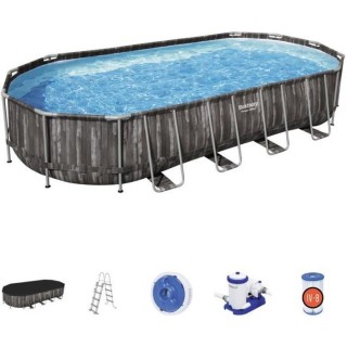 Kit Piscine hors sol tubulaire BESTWAY - Power Steel™ - 732 x 366 x