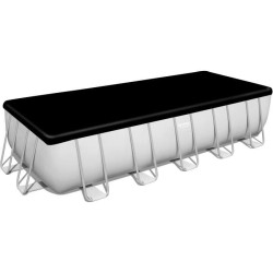 Kit Piscine hors sol tubulaire BESTWAY Power Steel™ - 640 x 274 x 132 cm - Rectangulaire (Filtre, échelle, diffuseur, bâche)