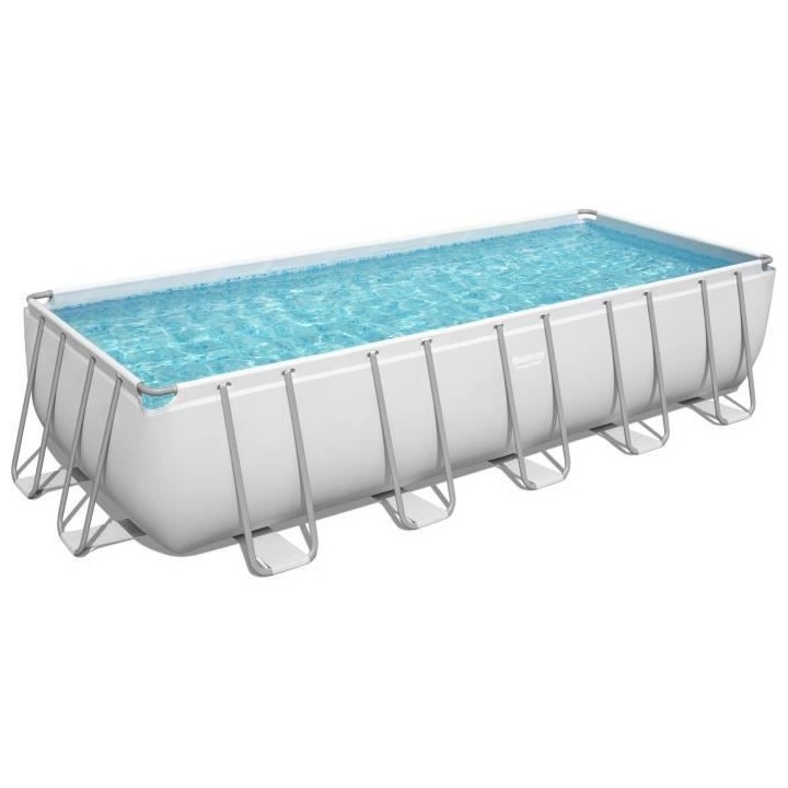 Kit Piscine hors sol tubulaire BESTWAY Power Steel - 640 x 274 x 132 c